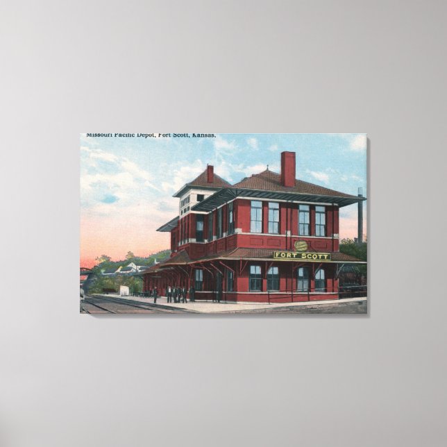 Missouri Pacific Railroad Depot Canvastryck (Framsida)