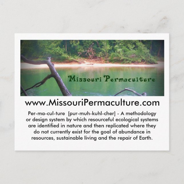 Missouri Permaculture Postcard Vykort (Framsida)