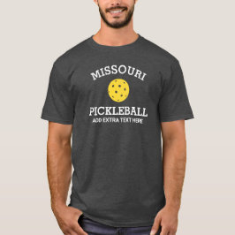 Missouri Pickleball Add Klubb Partner Namn Anpassn T Shirt