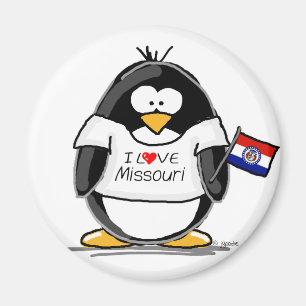 Missouri pingvin magnet