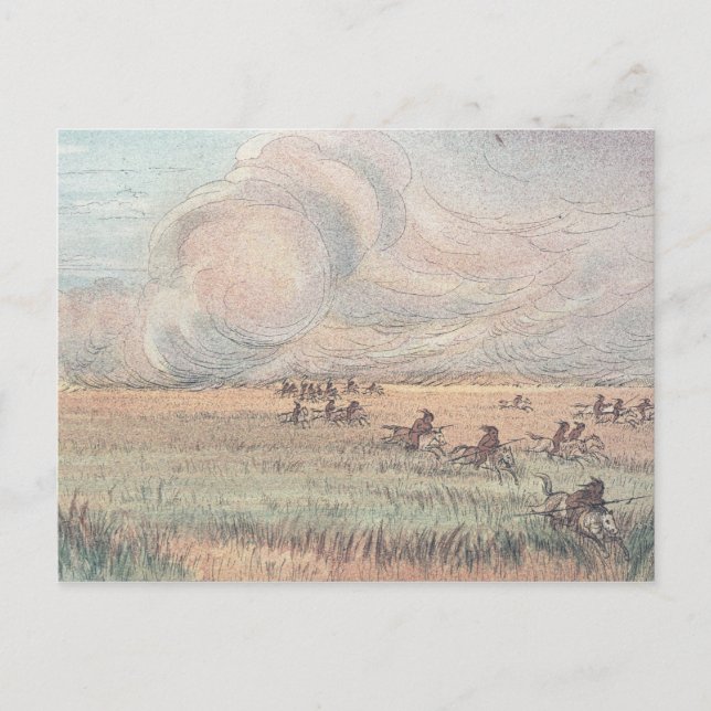 Missouri prairie fire vykort (Framsida)