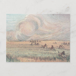 Missouri prairie fire vykort