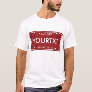 Missouri registreringsskylt t shirt