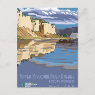 Missouri River Breaks National Monument Montana Vykort