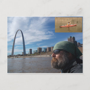 Missouri River Paddle Postcard Vykort