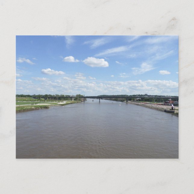 Missouri River Postcard. Vykort (Framsida)
