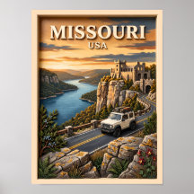 Missouri Road Trip Lake Ozarks Slott SUV Vintage