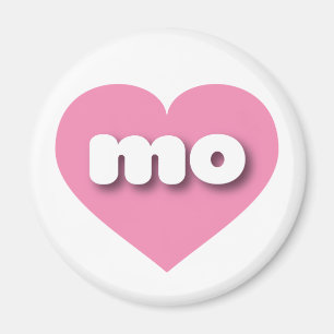 Missouri rosa hjärta - I kärlek mo Magnet