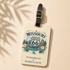 Missouri Route 66 Gateway Resminnerise för resor Bagagebricka