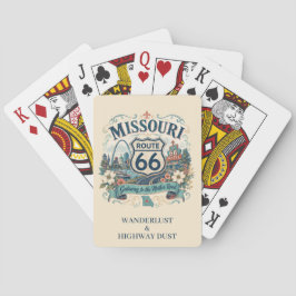 Missouri Route 66 Wanderlust Highway Spelkväll Casinokort