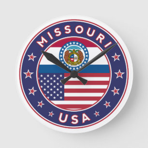Missouri Rund Klocka