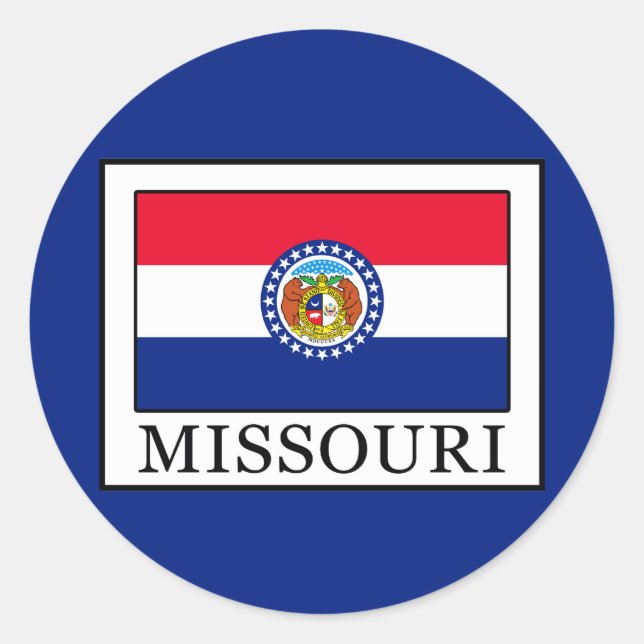 Missouri Runt Klistermärke (Framsida)