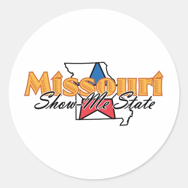 Missouri Runt Klistermärke (Framsida)