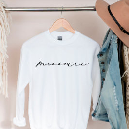Missouri Script State Women's Sweatshirt T Shirt