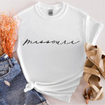 Missouri Script State Women's T-Shirt<br><div class="desc">Vi lägger alltid till nya mönster varje dag!</div>