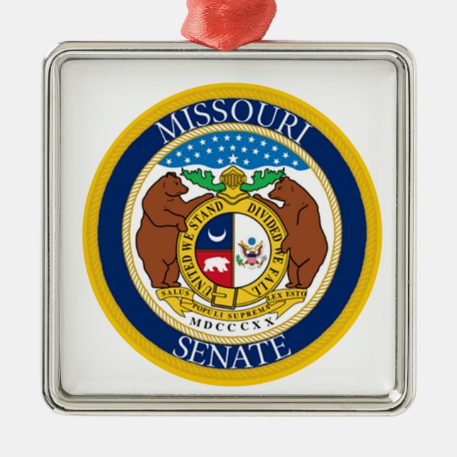 MISSOURI SENATE JULGRANSPRYDNAD METALL (Framsidan)