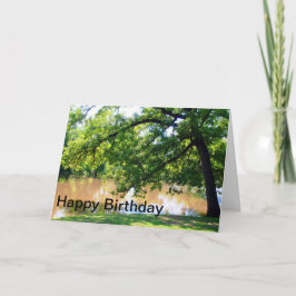 Missouri Shoal Bäck Manar sommarfoto Birthday Kort