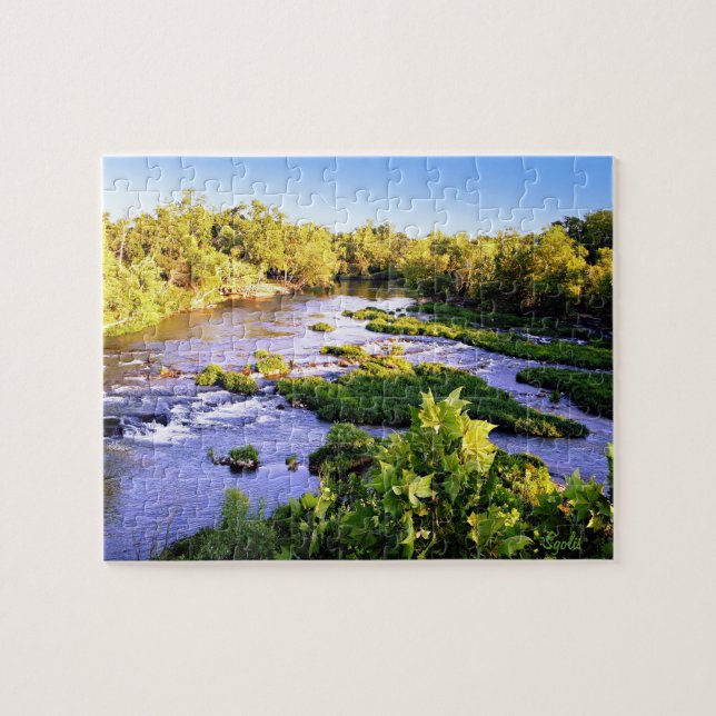 Missouri Shoal Bäck Photograph Puzzle Pussel (Horisontell)