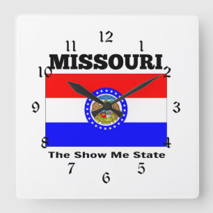 Missouri, Show Me State Fyrkantig Klocka