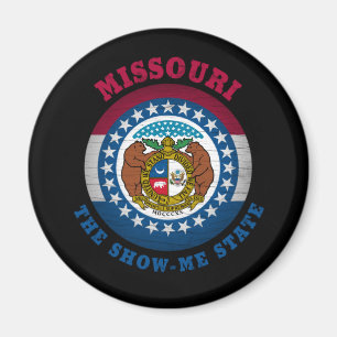 MISSOURI SHOW-ME STATLIG FLAGGA MAGNET