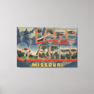 Missouri - sjö av Ozarksen 2 Canvastryck