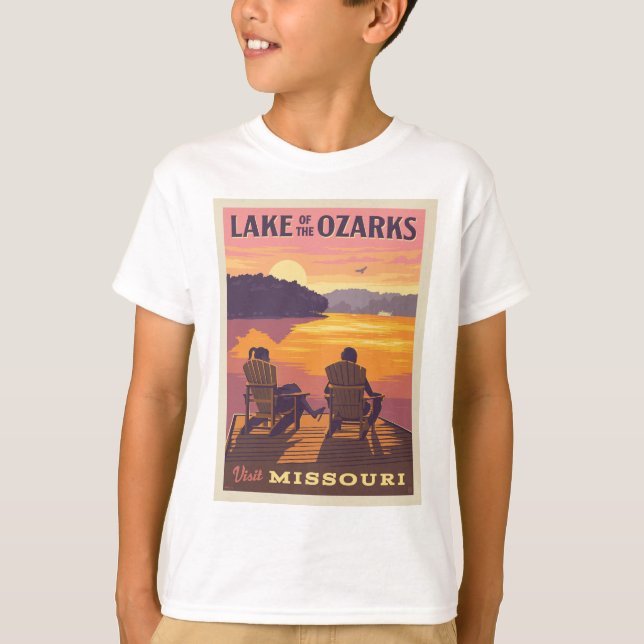 Missouri | Sjö i Ozarks T Shirt (Framsida)