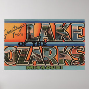 Missouri - Sjö vid Ozarks 3 Poster