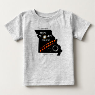 Missouri Solar Eclipse Baby Småbarn T-shirt