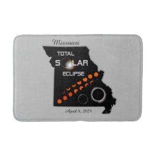 Missouri Solar Eclipse Bath Mats Badrumsmatta