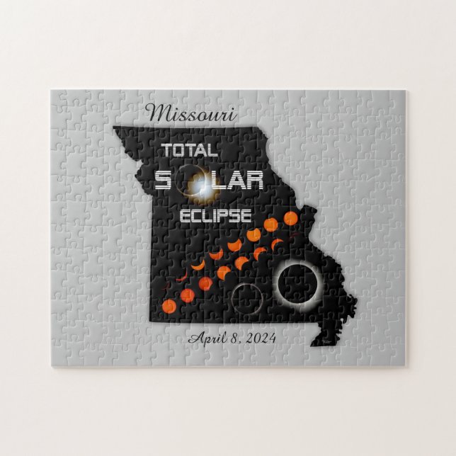 Missouri Solar Eclipse Jigszle Puzzle Pussel (Horisontell)