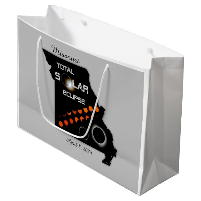 Missouri Solar Eclipse Large Gift Bag (Framsidan Vinklad)