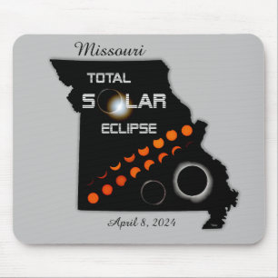 Missouri Solar Eclipse Mousepad Musmatta