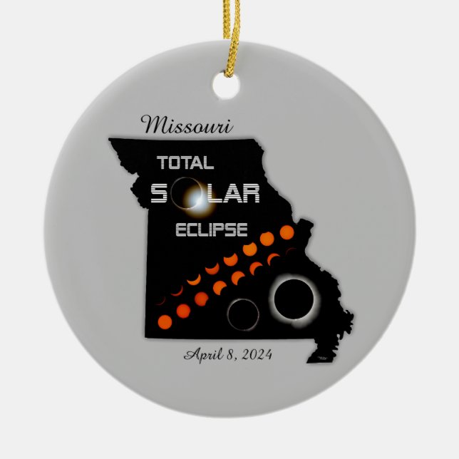 Missouri Solar Eclipse Ornament (Framsidan)