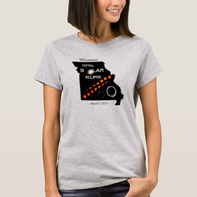 Missouri Solar Eclipse Women's T-Shirt (Framsida)