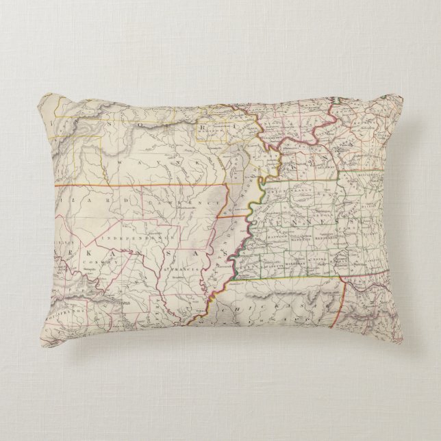 Missouri som är sjuk, Ky, Tenn, Ala, Fröcken, ark Prydnadskudde (Framsidan)