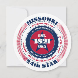 Missouri State Circular Typography-platskort