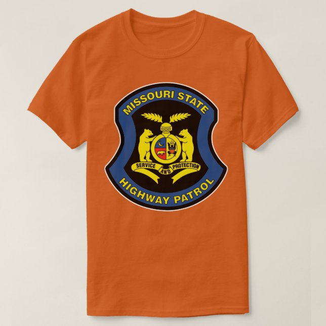 Missouri State Highway Patrol Seal Badge säl embl T Shirt (Design framsida)