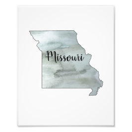 Missouri State Illustration Art Fototryck