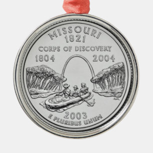 Missouri State-kvartal Julgransprydnad Metall