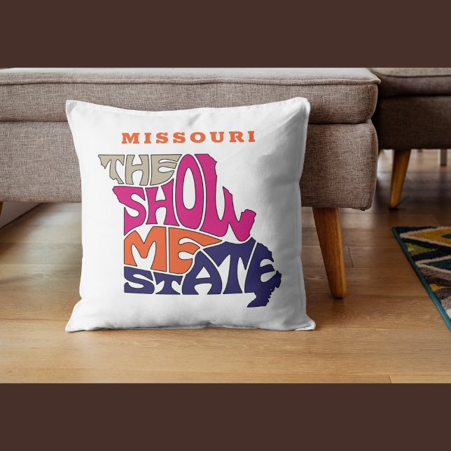 Missouri State Nickname Ord Art Kudde (Skapare uppladdad)