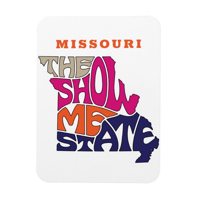 Missouri State Nickname Ord Art Magnet (Vertikal)