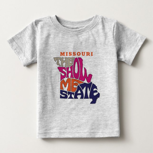 Missouri State Nickname Ord Art T Shirt (Framsida)