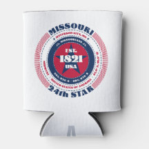 Missouri State Pride Monogram Cooler