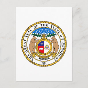 Missouri State Seal Vykort