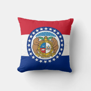 Missouri Statlig flagga American MoJo Pillow Kudde