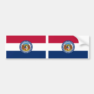 Missouri statlig flagga bildekal