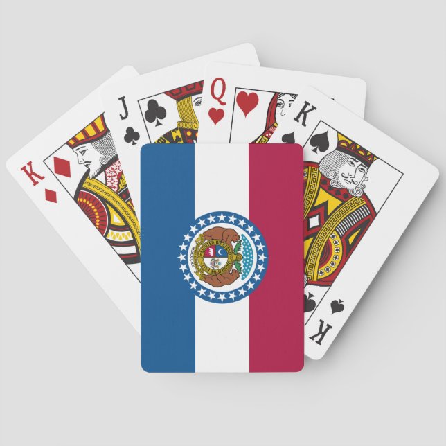 Missouri Statlig flagga Casinokort (Baksidan)