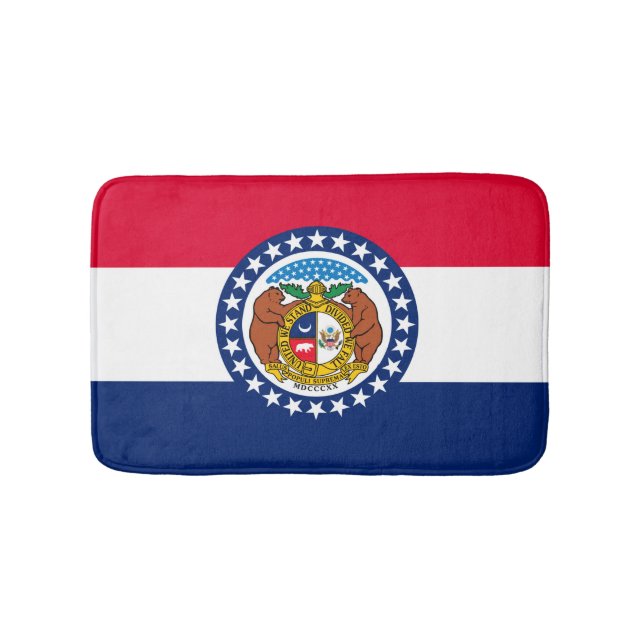 Missouri Statlig flagga Design Badrumsmatta (Framsidan)