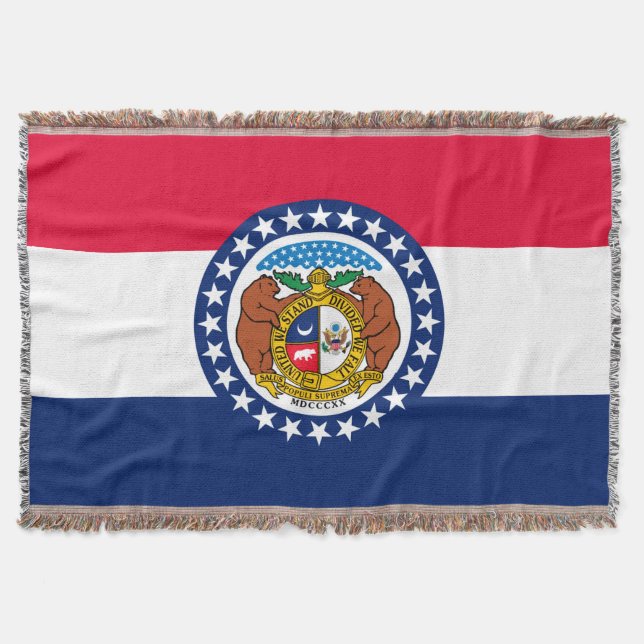 Missouri Statlig flagga Design Decor Mysfilt (Framsidan)