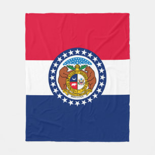 Missouri Statlig flagga Design Fleecefilt